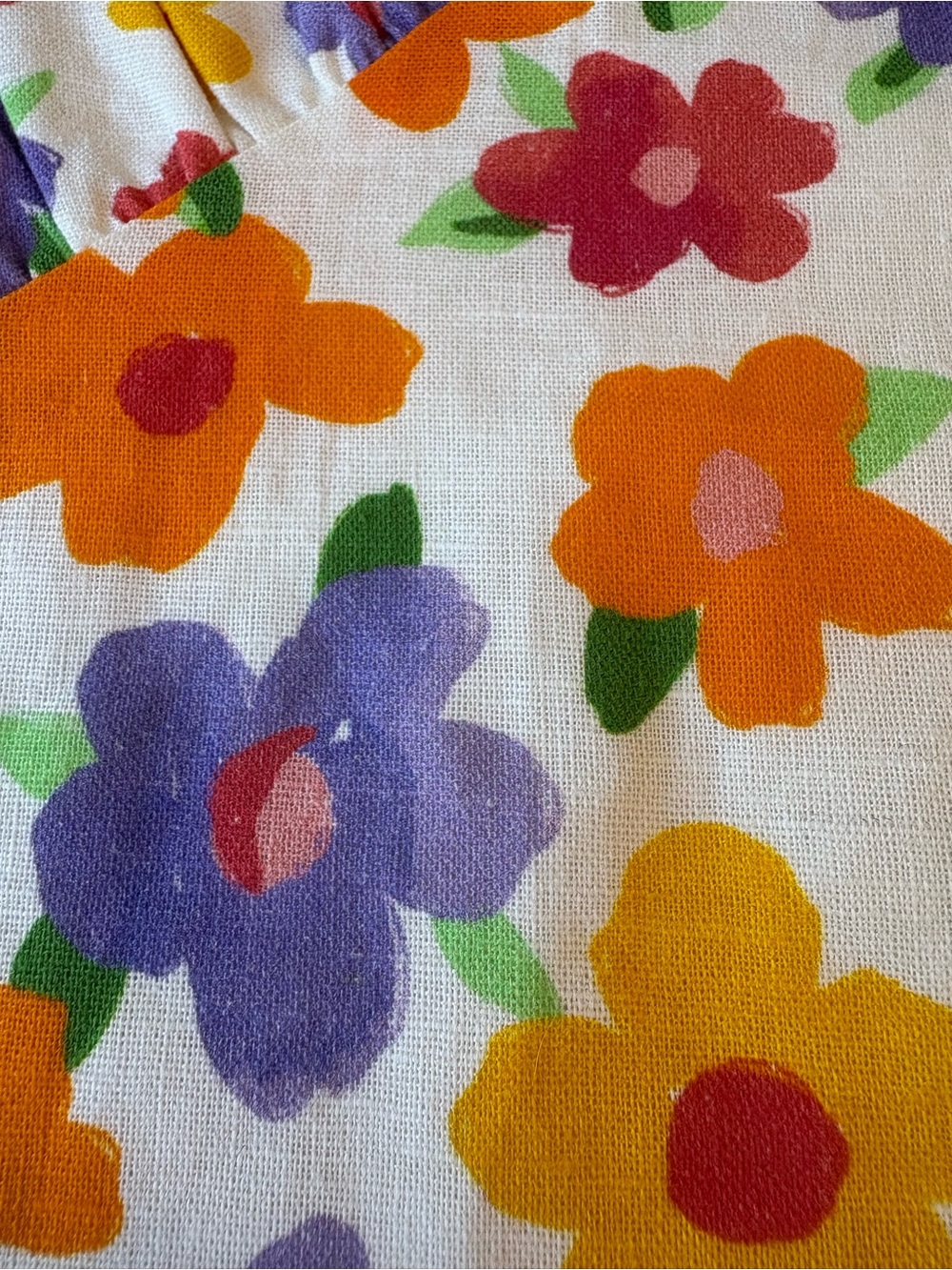 PepperMayo Women's Monday Margs Floral Linen Blend Mini Dress in Blooming Sz 2 - Picture 5 of 11